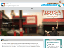 Tablet Screenshot of colourgraphicservices.com